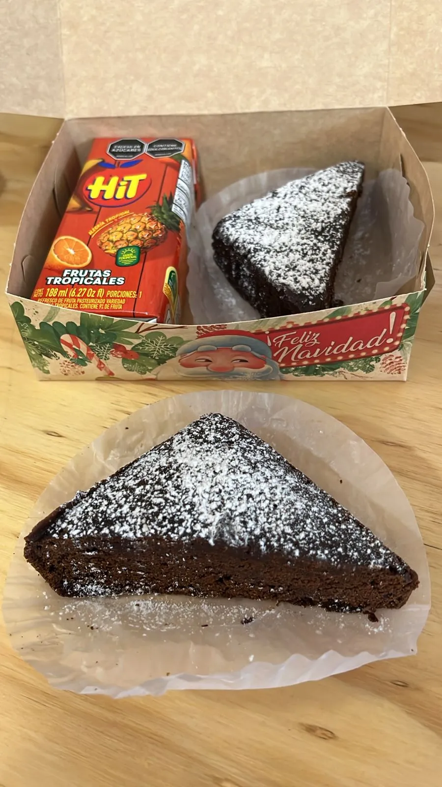 Brownie melcochudo cuadrado